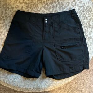 Black Cargo Shorts with Classic Straight Cut